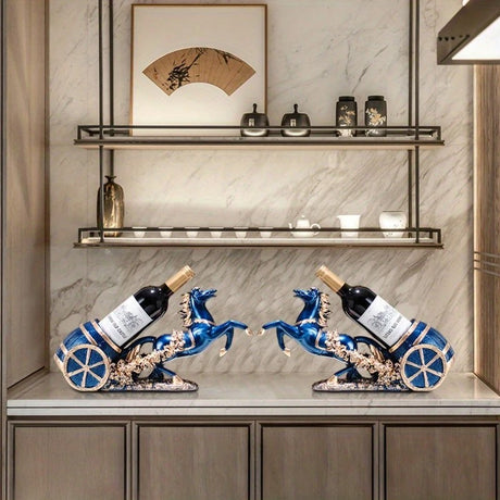 Freestanding Luxury Wine Rack, Stable Partitioned Storage, Hand-Carved 