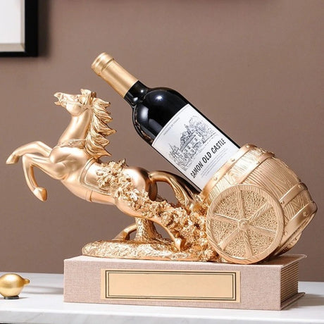 Freestanding Luxury Wine Rack, Stable Partitioned Storage, Hand-Carved 