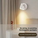Drill Free Magnetic Charging Spotlight, 2000mAh Long Battery Life Touch Dimming, 350 Degree Rotation Multi Scene, Easily Create Home Ambiance/white