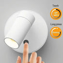 Drill Free Magnetic Charging Spotlight, 2000mAh Long Battery Life Touch Dimming, 350 Degree Rotation Multi Scene, Easily Create Home Ambiance/white