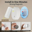 Drill Free Magnetic Charging Spotlight, 2000mAh Long Battery Life Touch Dimming, 350 Degree Rotation Multi Scene, Easily Create Home Ambiance/white