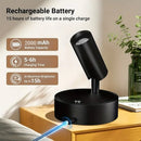 Drill Free Magnetic Charging Spotlight, 2000mAh Long Battery Life Touch Dimming, 350 Degree Rotation Multi Scene, Easily Create Home Ambiance/white