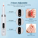 White  Wireless Charging Nail Drill, 3-Speed Adjustable, Professional-Level Care in One Tool