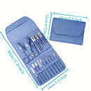 16-Piece Nail Care Set | Portable & Professional, One Box for Hand & Foot Details.BLUE