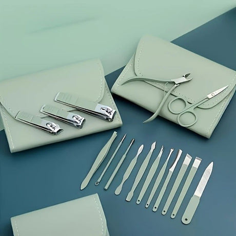 16-Piece Nail Care Set | Portable & Professional, One Box for Hand & Foot Details.purple