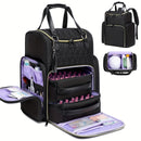 Nail Art Tool Storage Backpack: Removable Compartments, High-Capacity Categorized Storage, Multiple Carrying Methods, Ideal for Home, Travel & Mobile Services