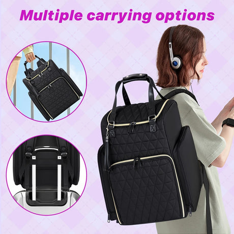 Nail Art Tool Storage Backpack: Removable Compartments, High-Capacity Categorized Storage, Multiple Carrying Methods, Ideal for Home, Travel & Mobile Services