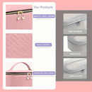 PINK Double‑layer woven storage, scientifically organized with large capacity—Professional Nail Tool Carry‑on Bag, keeping tools perfectly ordered.