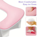 Grey This handheld nail care device integrates a U-shaped pillow and comes with a portable detachable stand. Designed with an inclined PU material and a sturdy base, it is crafted for both comfort and portability.