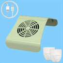 Nail Dust Collector: USB-Powered, Strong Suction, One-Touch Operation, Say Goodbye to Dust Troubles.WHITE