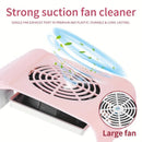 Nail Dust Collector: USB-Powered, Strong Suction, One-Touch Operation, Say Goodbye to Dust Troubles.GREEN