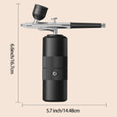 Green  Portable Wireless Airbrush Kit, Versatile for Nail Art, Painting, Makeup, and Model Making