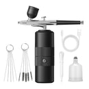 Green  Portable Wireless Airbrush Kit, Versatile for Nail Art, Painting, Makeup, and Model Making
