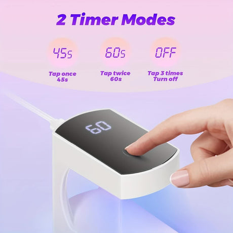 Mini Nail Lamp: Portable, Fast-Drying, Enjoy DIY Nail Fun On-the-Go