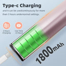 rose gold  Electric Foot File: 3-Speed Adjustable Nano-Level Filing, Type-C Fast Charge, Long Battery Life, Washable & Replaceable Heads, At-Home & Travel Foot Renewal Care