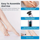 rose gold  Electric Foot File: 3-Speed Adjustable Nano-Level Filing, Type-C Fast Charge, Long Battery Life, Washable & Replaceable Heads, At-Home & Travel Foot Renewal Care