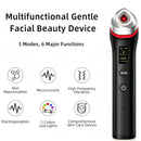 Beauty Device: Red and Blue Light, Home Use, Portable, Vibrating, Multi-Functional, with Voice Guidance, 5-Color Light Therapy, Eye Massage, Eye Care Device/"Upgrade" black beauty introducer