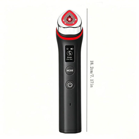 Beauty Device: Red and Blue Light, Home Use, Portable, Vibrating, Multi-Functional, with Voice Guidance, 5-Color Light Therapy, Eye Massage, Eye Care Device/