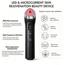 Beauty Device: Red and Blue Light, Home Use, Portable, Vibrating, Multi-Functional, with Voice Guidance, 5-Color Light Therapy, Eye Massage, Eye Care Device/"Upgrade" black beauty introducer