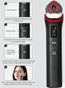 Beauty Device: Red and Blue Light, Home Use, Portable, Vibrating, Multi-Functional, with Voice Guidance, 5-Color Light Therapy, Eye Massage, Eye Care Device/"Upgrade" pink beauty introducer
