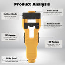 Door Latch Chisel Positioning Tool: Precise Positioning Without Measurement, Easy Installation With Less Effort/wine red