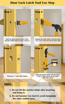 Door Latch Chisel Positioning Tool: Precise Positioning Without Measurement, Easy Installation With Less Effort/wine red