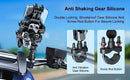 Shockproof Phone Mount, Compatible with Bicycles/Motorcycles/Scooters/ATVs, 720-Degree Rotation Anti-Shake, Fits 4.5-7 Inch Smartphones