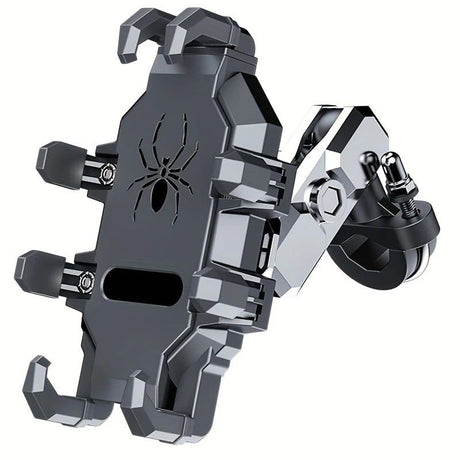 Shockproof Phone Mount, Compatible with Bicycles/Motorcycles/Scooters/ATVs, 720-Degree Rotation Anti-Shake, Fits 4.5-7 Inch Smartphones
