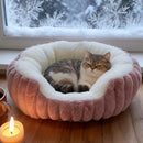 Pet owners are searching: Winter thick rabbit fur pet bed, ultimate cold-proof warmth solution(pink   No. M)
