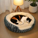 Pet owners are searching: Winter thick rabbit fur pet bed, ultimate cold-proof warmth solution(grey  NO:M)