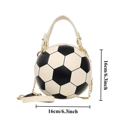 Soccer Theme Ladies Handbag, PU Material, Hand Carry Shoulder Crossbody Three Ways, Daily Outing Versatile Fashion(green)