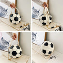 Soccer Theme Ladies Handbag, PU Material, Hand Carry Shoulder Crossbody Three Ways, Daily Outing Versatile Fashion(green)