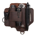 EDC Tactical Tool Holster – Multifunctional Outdoor Survival Utility Waist Pouch.(Cowhide brown without tools.)