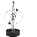 Newton's Cradle, an artistic craft piece for both home and office – a perpetual motion desktop ornament (requires 4 AA batteries to operate / batteries not included).