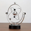 Newton's Cradle, an artistic craft piece for both home and office – a perpetual motion desktop ornament (requires 4 AA batteries to operate / batteries not included).