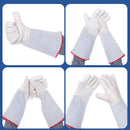 Thermal Leather Freezer Work Gloves – Thinsulate Lined, Kevlar Reinforced Cold Store & Outdoor Winter Safety Gloves(31cm/12.2in)