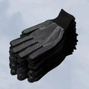 10 pairs Nylon Dot Grip Work Gloves – 13-Gauge PVC Dots Safety Gloves for Construction, Electrical & Handling, Breathable Knit, Non-Slip(black)