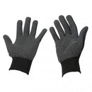10 pairs Nylon Dot Grip Work Gloves – 13-Gauge PVC Dots Safety Gloves for Construction, Electrical & Handling, Breathable Knit, Non-Slip(black)