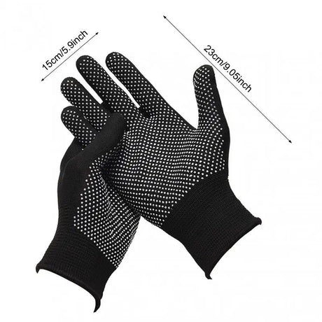 10 pairs Nylon Dot Grip Work Gloves – 13-Gauge PVC Dots Safety Gloves for Construction, Electrical & Handling, Breathable Knit, Non-Slip(grey)