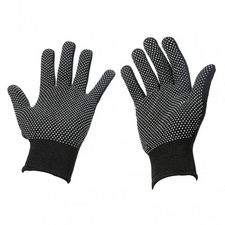 10 pairs Nylon Dot Grip Work Gloves – 13-Gauge PVC Dots Safety Gloves for Construction, Electrical & Handling, Breathable Knit, Non-Slip(grey)