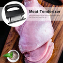 304 Stainless Steel 48-Blade Meat Tenderizer, Non-Slip Handle with Auto-Retraction, Quickly Cuts Tendons and Shortens Cooking Time, Works for Steak Lamb Chops Chicken Breast, Kitchen Essential
