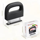 304 Stainless Steel 48-Blade Meat Tenderizer, Non-Slip Handle with Auto-Retraction, Quickly Cuts Tendons and Shortens Cooking Time, Works for Steak Lamb Chops Chicken Breast, Kitchen Essential