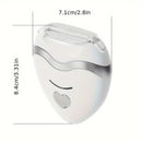 pink 3-in-1 Women's Electric Hair Remover, suitable for both dry and wet use. Designed for bikini, eyebrows, face, and underarms. Portable, rechargeable, cordless, gentle yet effective.