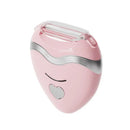 WHITE  3-in-1 Women's Electric Hair Remover, suitable for both dry and wet use. Designed for bikini, eyebrows, face, and underarms. Portable, rechargeable, cordless, gentle yet effective.