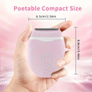 pink Women's Electric Hair Remover, Portable Shaver, suitable for bikini line, legs, and underarms, with detachable blade head.