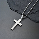 Titanium Steel Cross Necklace: Eternal Faith, Timeless Quality.golden