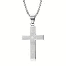 Titanium Steel Cross Necklace: Eternal Faith, Timeless Quality.golden