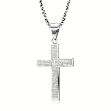 Titanium Steel Cross Necklace: Eternal Faith, Timeless Quality.golden