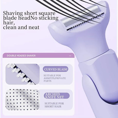 WHITE Women's Whole Body Electric Hair Removal Device, Painless Hair Removal, Type-C Fast Charging