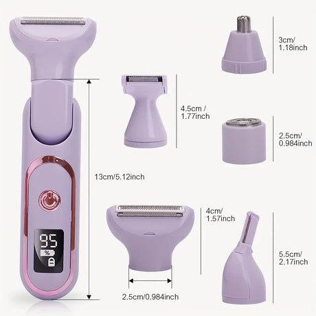 WHITE Women's Whole Body Electric Hair Removal Device, Painless Hair Removal, Type-C Fast Charging
